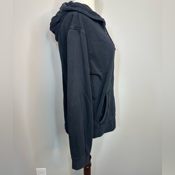 Sz S The Orginal Penguin washed black full zip hoodie sweatshirt - Picture 4 of 9